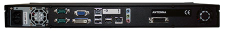view of back of the nts 6001 gps ntp server
