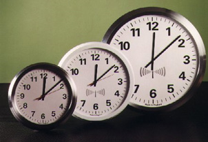 Relojes de pared de radio analógica controlada