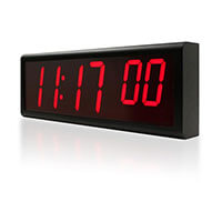 6 digit network clock