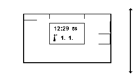 Positioning of the Radio Controlled Desktop clock