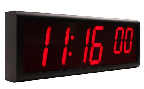 Novanex Solutions 6 Digit Network Clock, left view