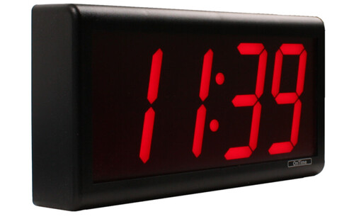 Novanex Solutions 4 Digit PoE Clock, left view