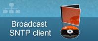 broadcast SNTP client software cd + case